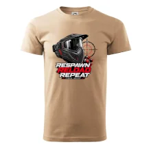 Paintballová maska respawn reload repeat