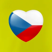Česká vlajka srdce
