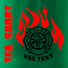 TFA Sport SDH (červený oheň) - Vlastní nápis
