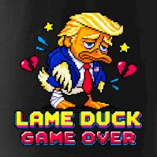 Trump lame duck pixel art game over