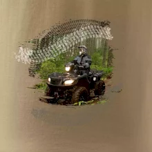 ATV čtyřkolka v lese