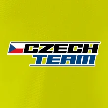 Czech team s vlajkou - Mistrovství světa v ledním hokeji 2025