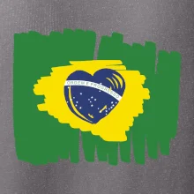 Brazílie vlajka srdce