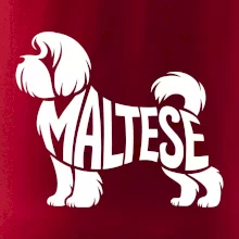 Maltézský psík nápis v těle