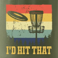 Disc golf player retro vintage