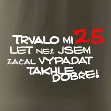 Trvalo mi 25 let než jsem začal vypadat takhle dobře