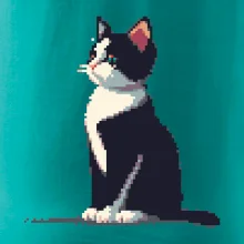 Mourovatá kočka pixel