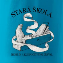 Stará škola hoblík a kus poctivýho dřeva