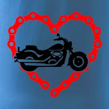 Moto srdce řetěz - chopper