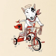 Bull terier anděl (Pecka design)