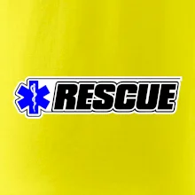 Záchranář rescue kříž modrý