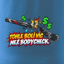Zlomená hokejka bolí víc než bodycheck