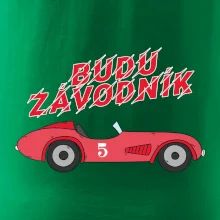 Budu závodník červené staré auto