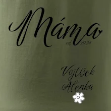 Máma od roku + jména dětí dole vlevo