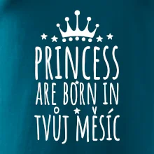 Princesses are born in (vlastní nápis měsíc narození)