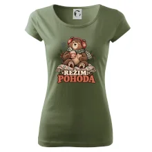 Rodinná vánoční trička - Režim pohoda zimní medvědice máma