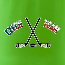 Czech team - hokejky a puk
