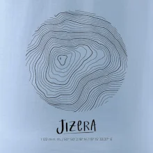 Jizera - vrstevnice v kruhu