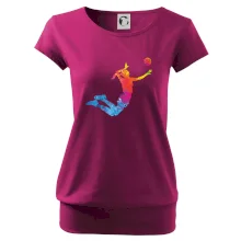 Volejbalistka splash s míčem