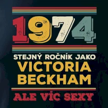 1974 stejný ročník jako Victoria Backham