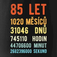 Narozeniny 85 přepočet času
