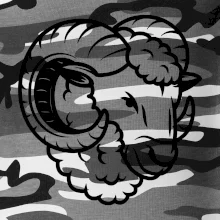 Černá Hlava berana obrys