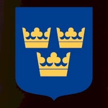 Švédský znak tři korunky na prso