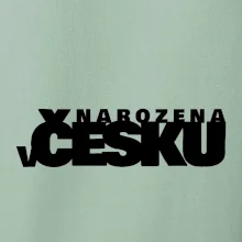 Nápis - Narozena v Česku