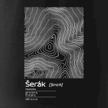 Šerák - vrstevnice v obdélníku