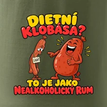 Dietní klobása jako nealkoholický rum
