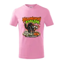 Halloweenský černý kocour čeká na podrbání
