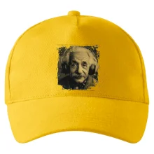 Albert se sluchátky