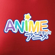 Anime nápis duhový