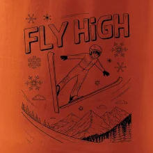 Černobílý skokan fly high