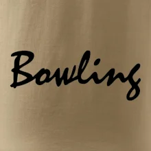 Bowling nápis psací