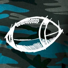 Americký fotbal míč skica