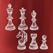 Šachové figurky kreslené