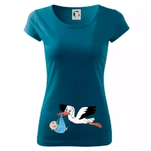 Čáp a miminko - kluk (Hana-creative)