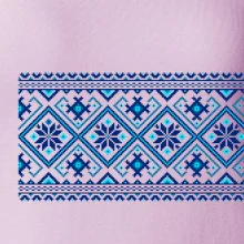 Ukrajinský vzor - modrý