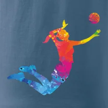 Volejbalistka splash s míčem