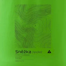 Sněžka - vrstevnice v obdélníku