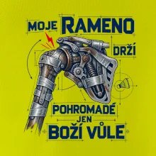 Badminton rameno drží boží vůle