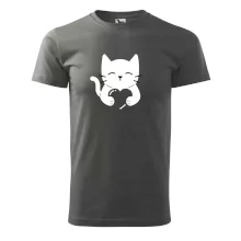 Kočka drží srdce