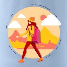 Barevný párový motiv na hory