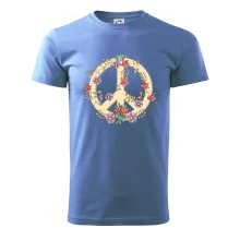 Peace symbol pískový