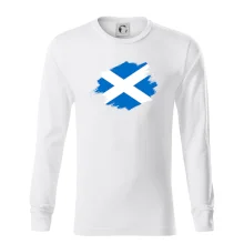 Skotská vlajka kreslená štetcem