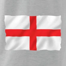 Anglická vlajka vlající