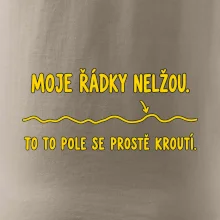 Moje řádky nelžou křivé polní brázdy