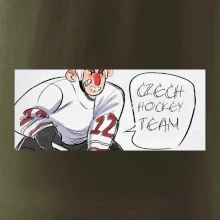 Czech hockey team animovaná postava
