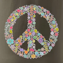 Peace symbol lístečky